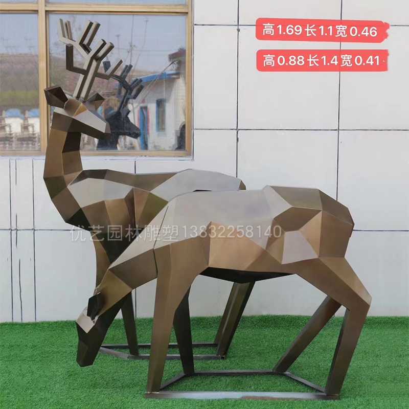 不銹鋼園林雕塑,不銹鋼鹿雕塑 不銹鋼園林雕塑,不銹鋼鹿雕塑